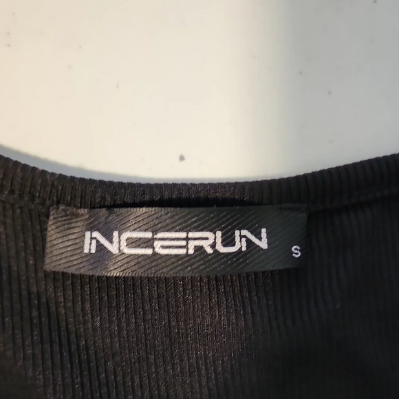 Black Tank Top with Ribbed Texture and Buckle Accents - Picture 2 of 6